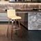 Armen Living Vienna 26" Swivel Counter Stool in Walnut Wood Finish with Cream Faux Leather LCVIBACRWA26 - alternate 12